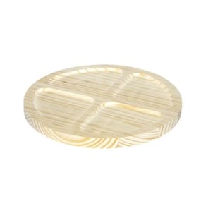 Petisqueira Redonda De Madeira Pinus Com 4 Divisões - Stolf 24cm