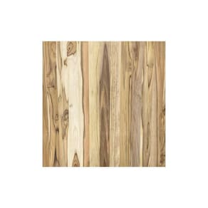 Painel De Madeira Teca Quadrado Multiuso Natural 60,9cm X 60,9cm