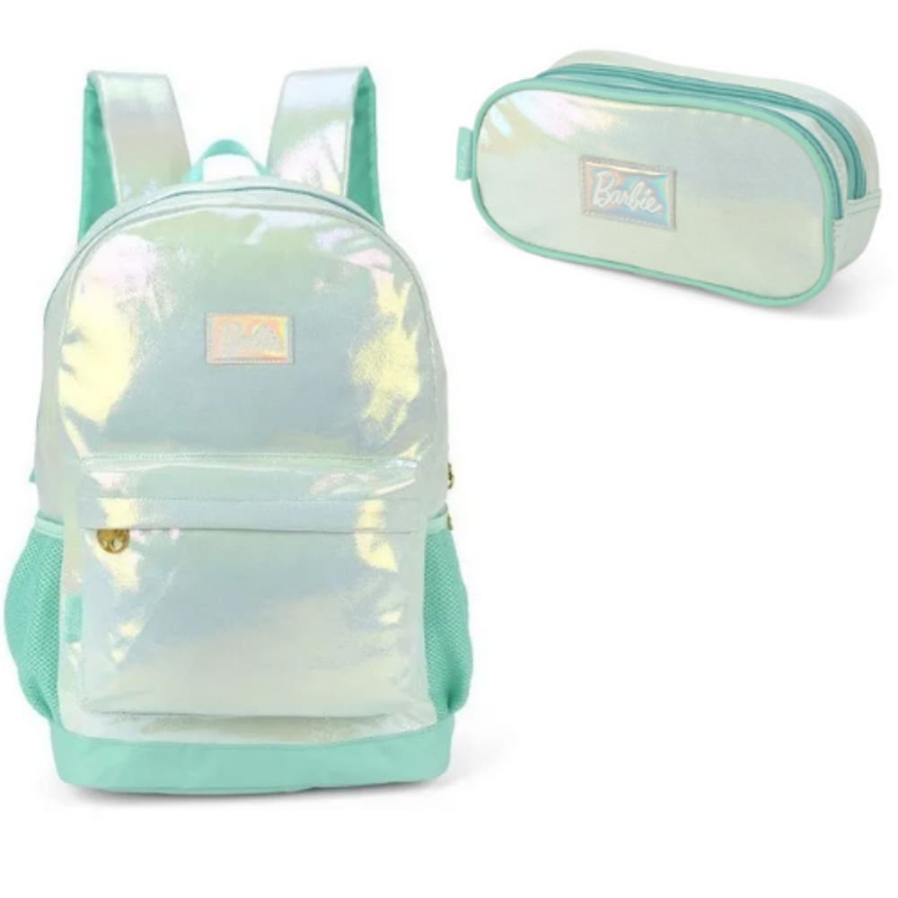 Kit Mochila De Costas + Estojo Verde Maxlog MS46377BB0100