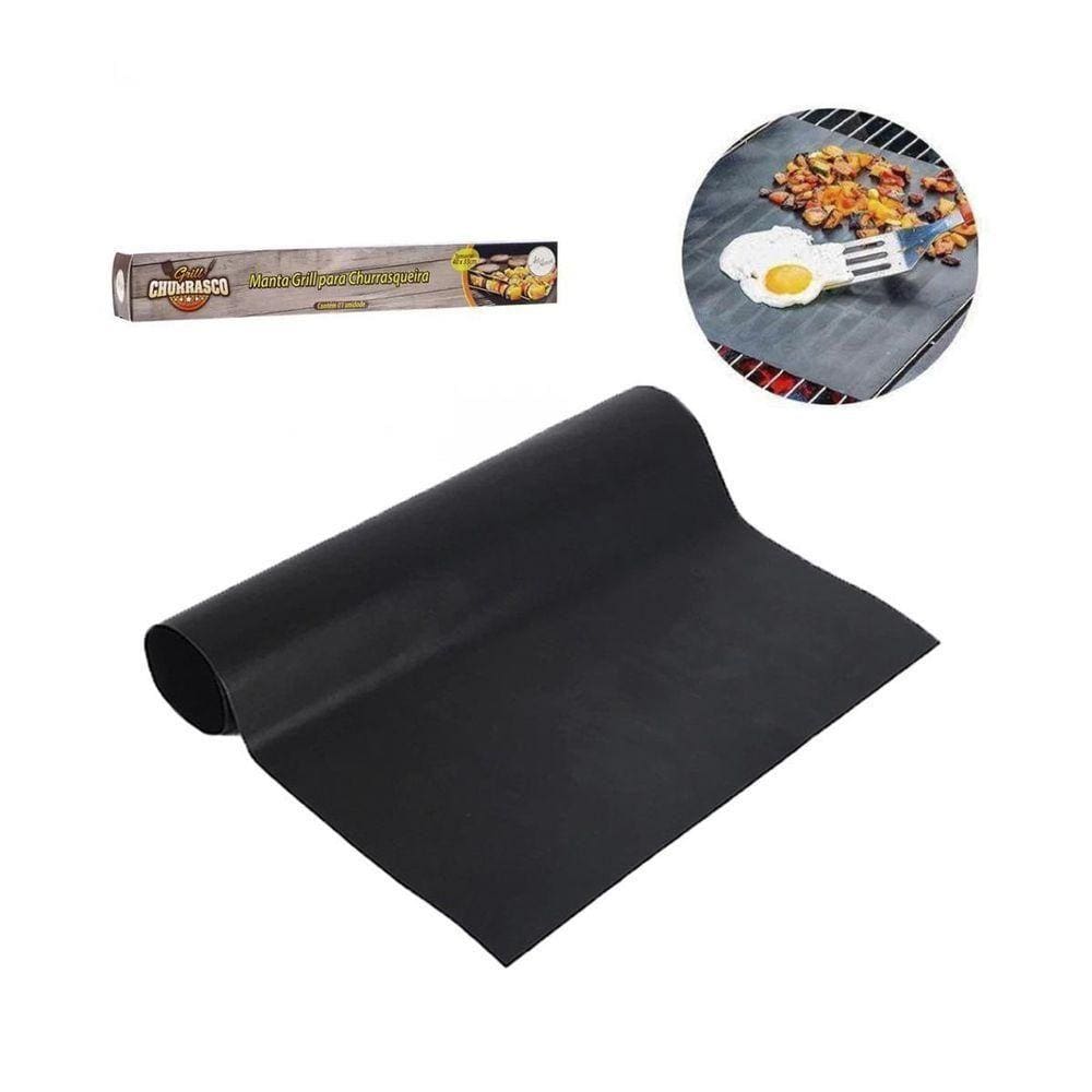 Manta Grill Teflon Antiaderente Churrasco único