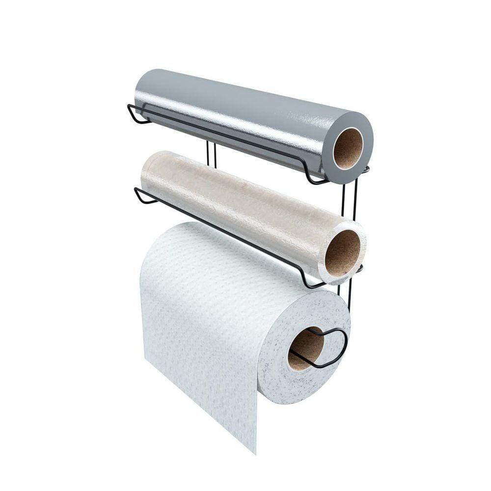 Porta Papel De Parede Triplo Para Rolos - Stolf Preto