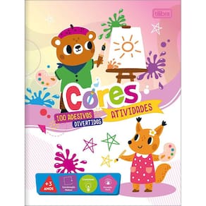 Cartilha Adesiva de Atividades Aprender as Cores Tilibra