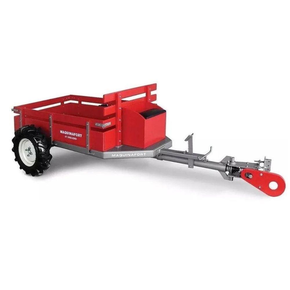 Carreta Fixa Traçada 400T com Pneu para Motocultivador Husqvarna TF338