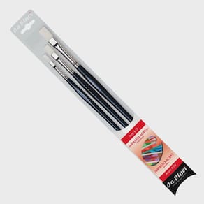 Kit de Pincéis Da Vinci Impasto-Acryl Com 3 Pincéis Chatos Set-No 5105