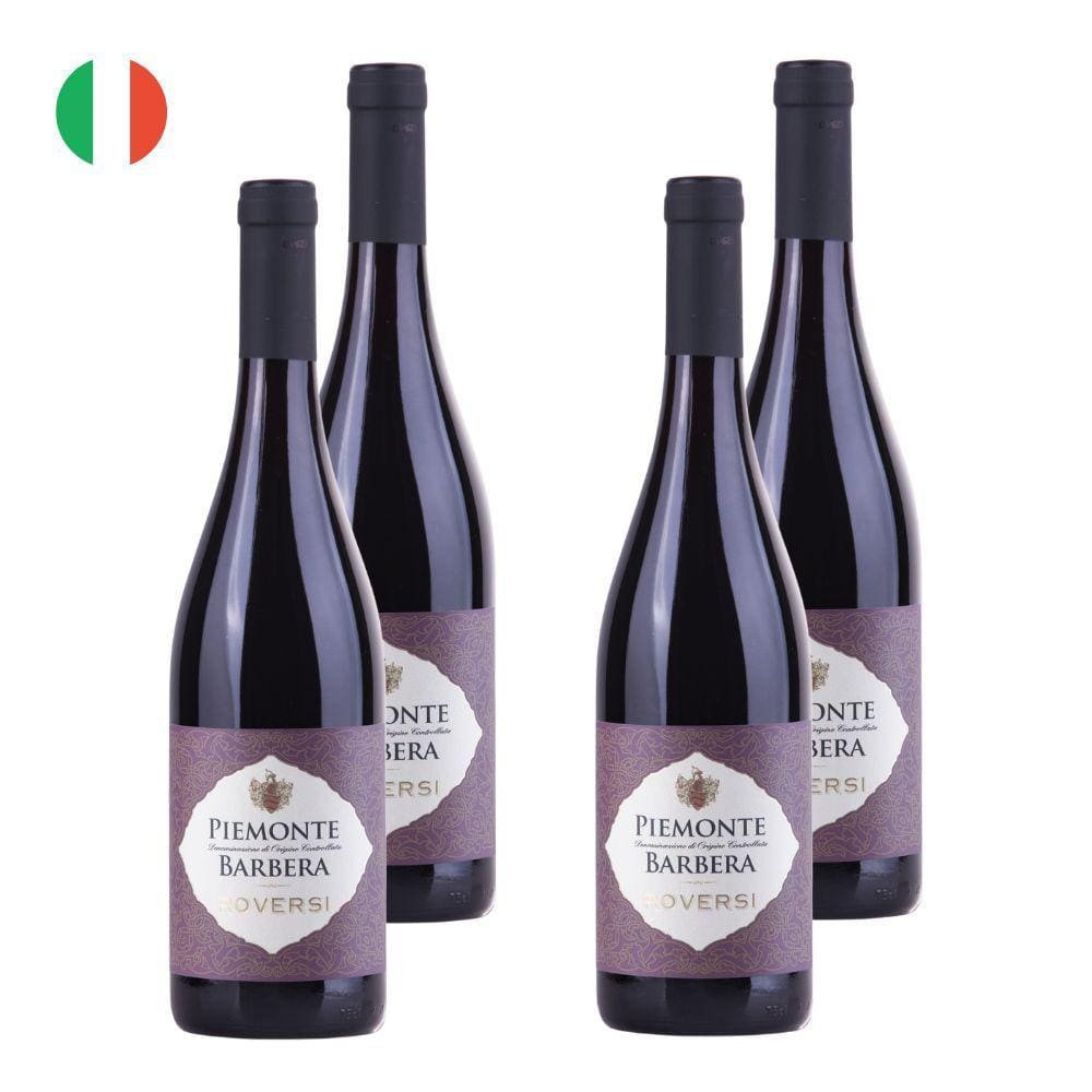 Kit 4 Vinhos MGM Roversi Barbera Tinto Itália 750ml