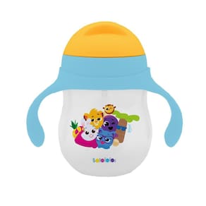 Copo Treinamento Com Alças 280Ml Azul Bolofofos - Zoop Toys