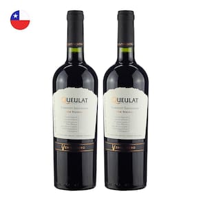 Kit 2 Vinhos Ventisquero Queulat Gran Reserva Cabernet Sauvignon Tinto Chile 750ml