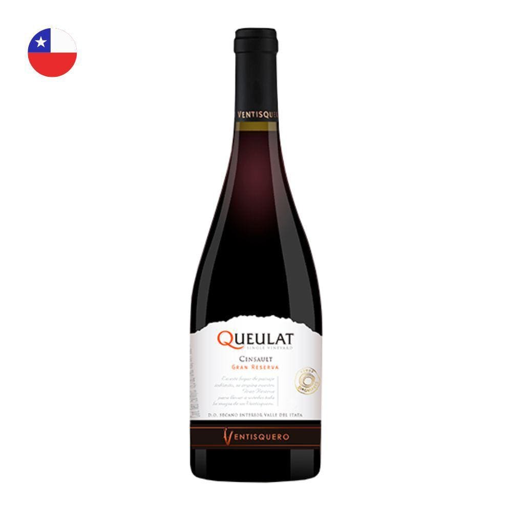 Vinho Ventisquero Queulat Gran Reserva Cinsault Tinto Chile 750ml