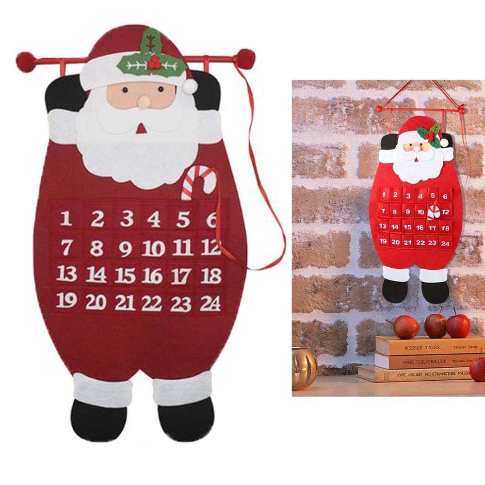 Calendario Natalino Papai Noel Natal Contagem Regressiva 24 Dias Advento Comemoraçao