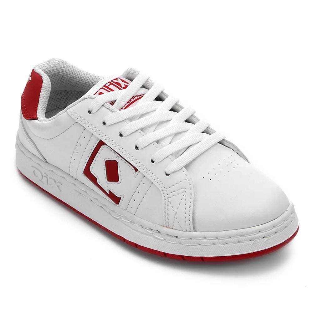 Tênis Qix Combat Retrô Branco Vermelho
