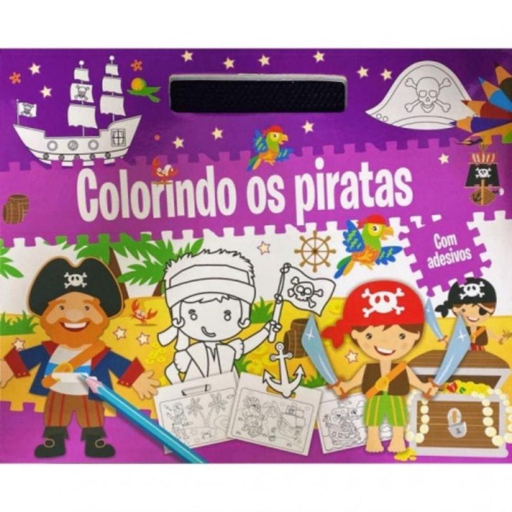 Colorindo - Os Piratas Com Adesivos