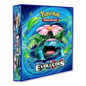 Álbum Pasta Fichário Pokemon XY Evoluções Venusaur Blastoise Capa Dura Reforçado