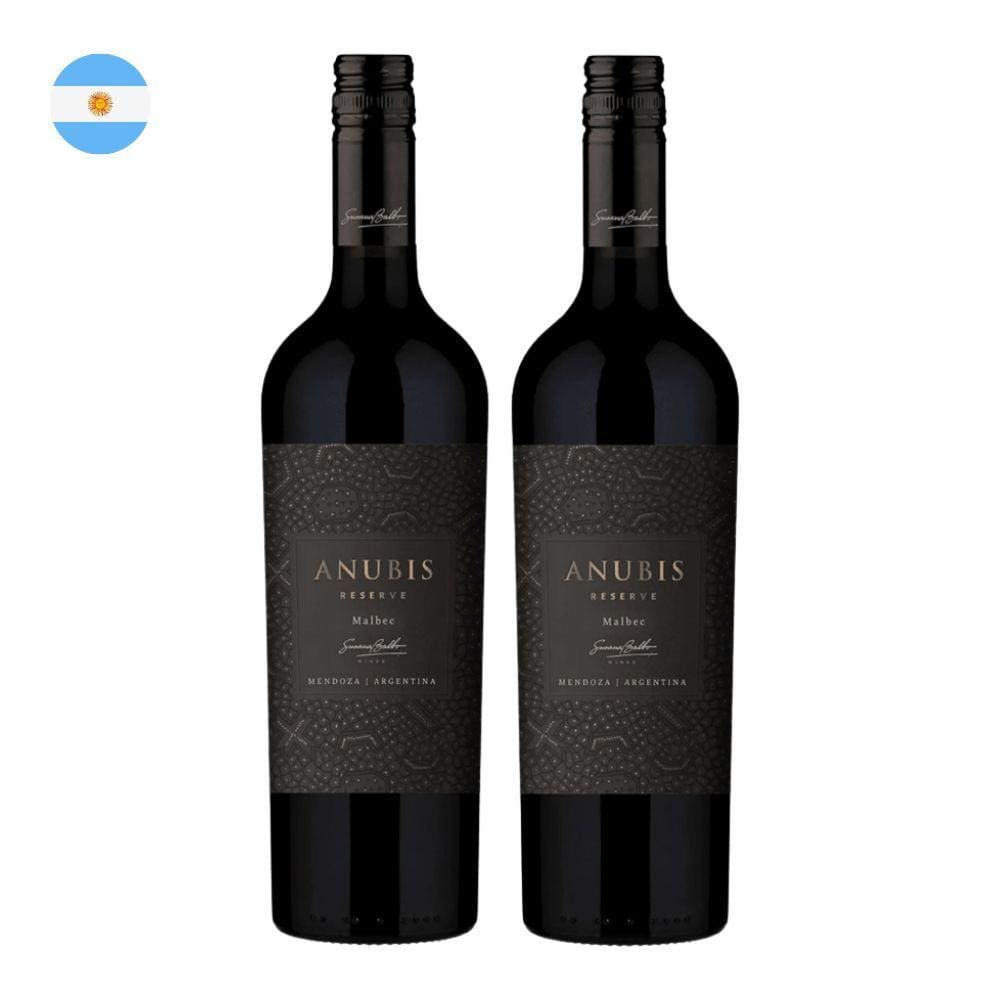Kit 2 Vinhos Anubis Reserva Malbec Tinto Argentina 750ml