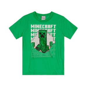 Camiseta Infantil Manga Curta Estampado Minecraft Ref:25482 8/14