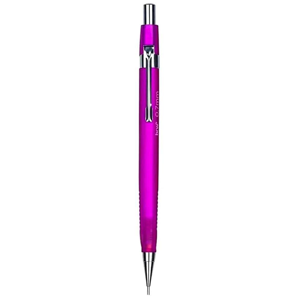 Lapiseira Técnica Triangular 0.7mm Colorida BRW | Grip Ergônomico | Escrita Macia