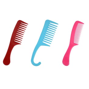 Kit3 Pentes De Cabelo Marilu Decorados Desembaraça Facil