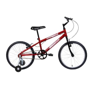 Bicicleta Aro 20 Infantil MTB Boy Com Roda Lateral - Vermelho