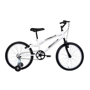 Bicicleta Aro 20 Infantil MTB Boy Com Roda Lateral - Branco