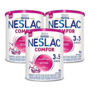 Kit 3 Neslac Comfor Composto Lácteo 800g