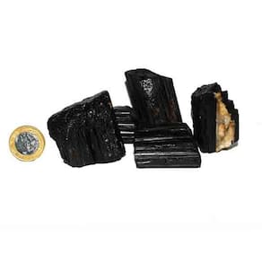 Turmalina Preta Pedra Firme Natural 45 a 60mm 110g Classe B