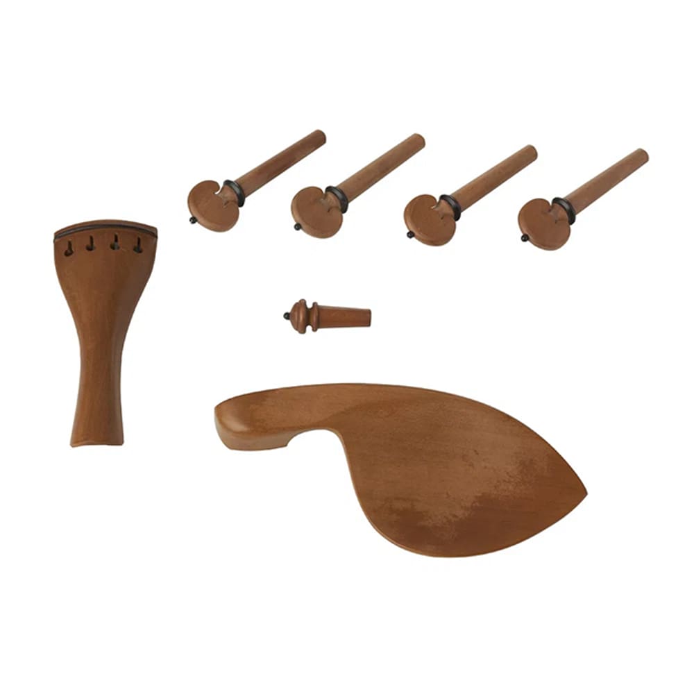 Kit para Violino 4/4 em Boxwood Hill 7 Peças com Pino Colar Preto - DOMINANTE ORCHESTRAL