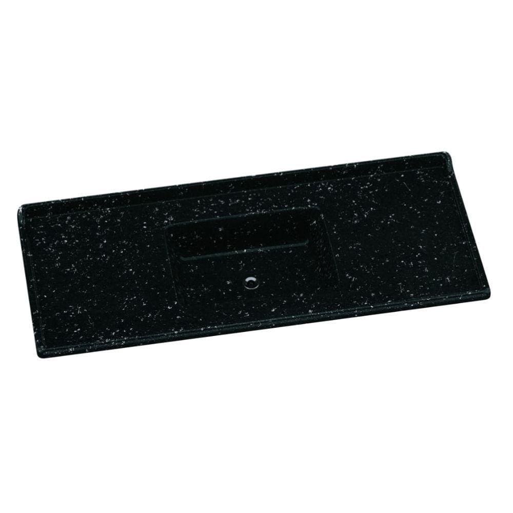 Tampo Para Pia De Cozinha Rorato 1,20x0,50 Granitada 505308 Preto Plus