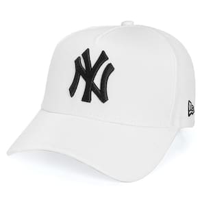 Boné New Era 9Forty New York Yankees Aba Curva Branco