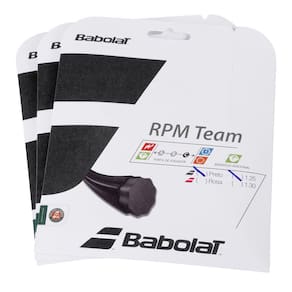 Corda Babolat RPM Team 17L 1.25mm Pack com 3 Unidades Preta