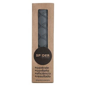 Undergrip Spider Fino com Copinho - Para Raquetes Beach Tennis e Padel Cinza