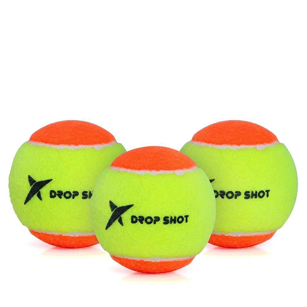 Bola de Beach Tennis Drop Shot Oficial Pack com 03 Bolas