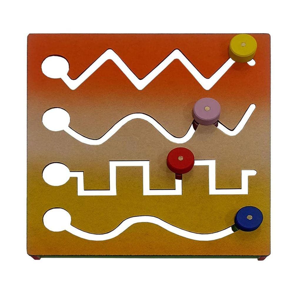 Painel Psicomotor Linha Vazada Brinquedo Coordenação Motora