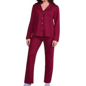 Pijama Lupo Feminino Longo Botoes