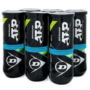 Bola de Tênis Dunlop ATP Championship Regular Duty - Pack com 6 Tubos