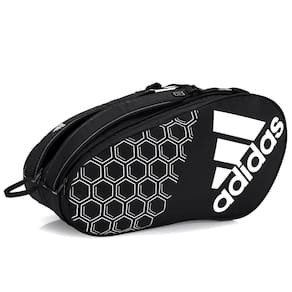 Raqueteira Adidas Control 3.0 para Padel e Beach Preta e Branca