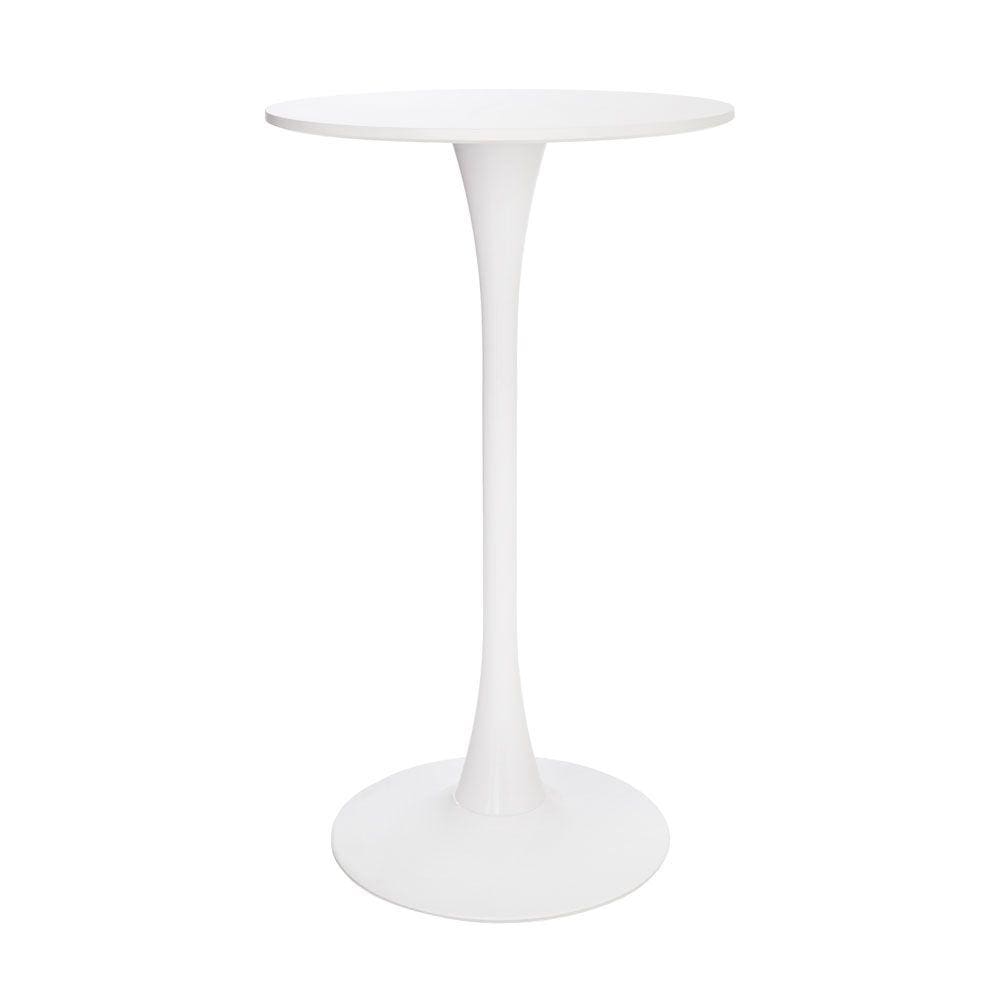 Mesa Bistrô Saarinen Tulipa Redonda Branca 60cm Waw Design