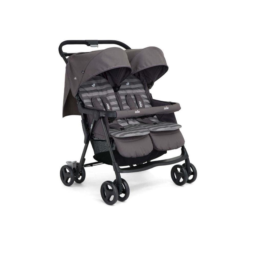 Carrinho de Bebê Gêmeos Aire Twin Cinza Dark Pewter Joie