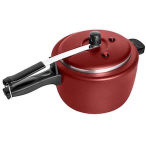 Panela De Pressão Antiaderente 4,5 Litros Tulipa Masterflon Vermelho Patolux