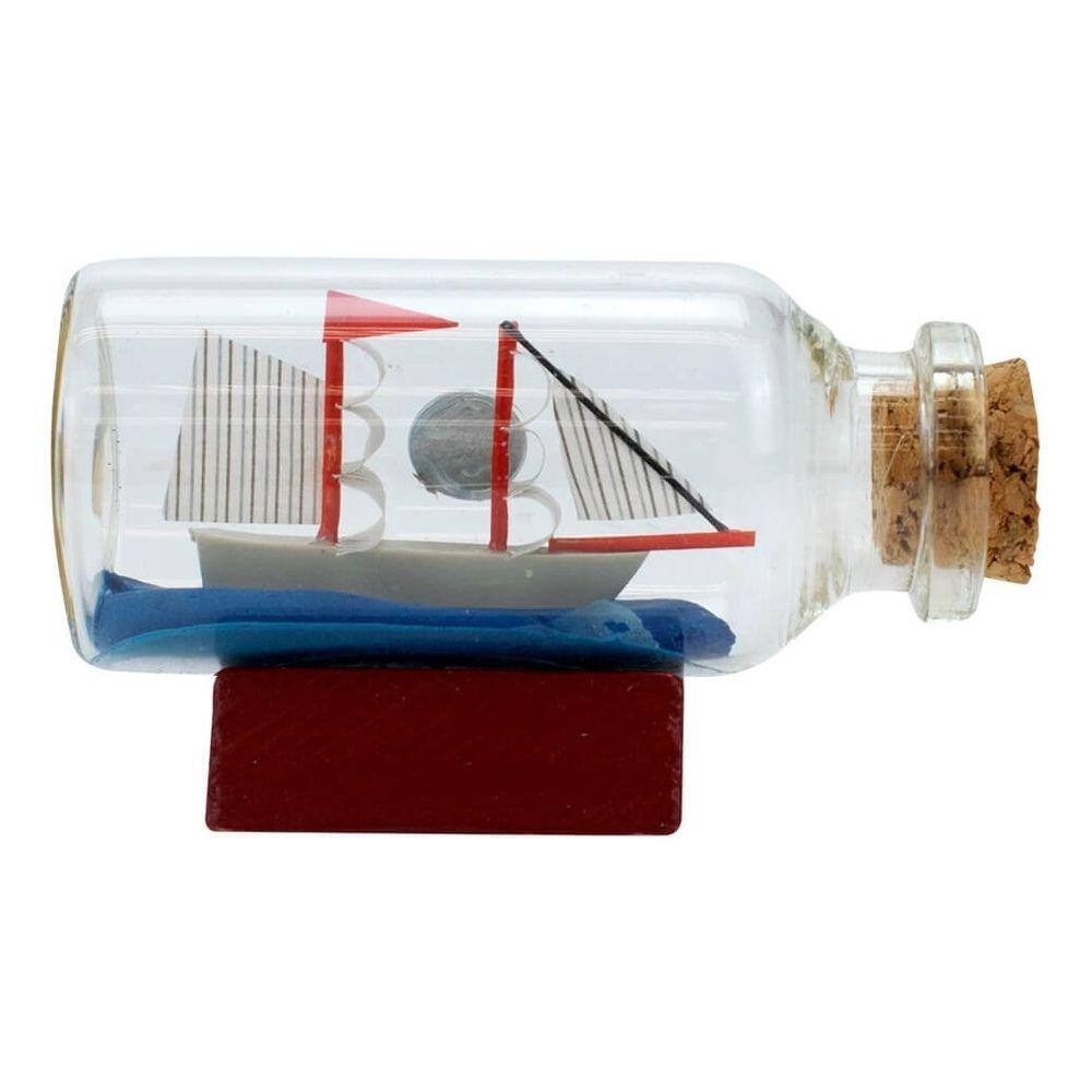 Miniatura Barco Navio Veleiro Dentro Garrafa Vidro 3.5x2.5x6