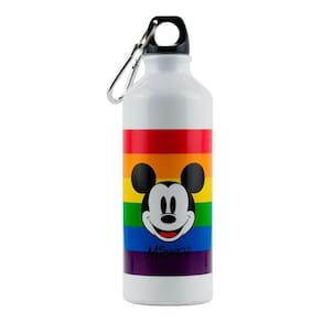 Garrafa De Água Mickey Presente Amor Lgbt Arco Íris 500ml