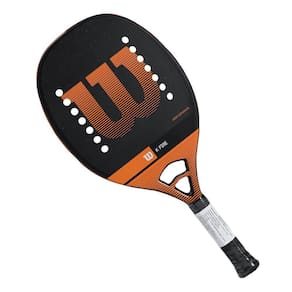 Raquete de Beach Tennis Wilson K Fire Preta e Laranja