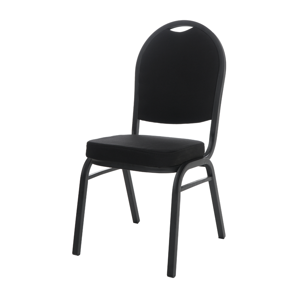 Cadeira Empilhável Auditório Hoteleira Hotel Fixa Preta