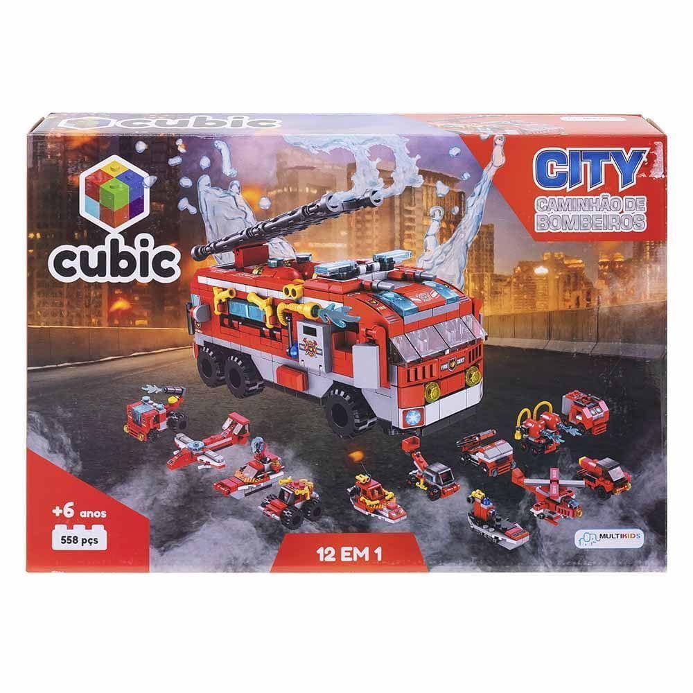 Lego Cubic Bombeiro Brigada Incendio