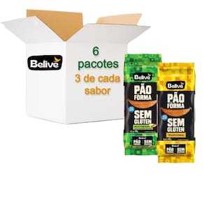 Kit Pão De Forma Belive Grãos E Tradicional 400G  3 De Cada