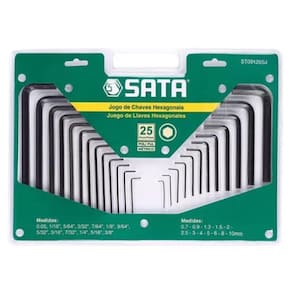 Ferramenta Sata Allen 25 Peças De 0,05" á 10mm