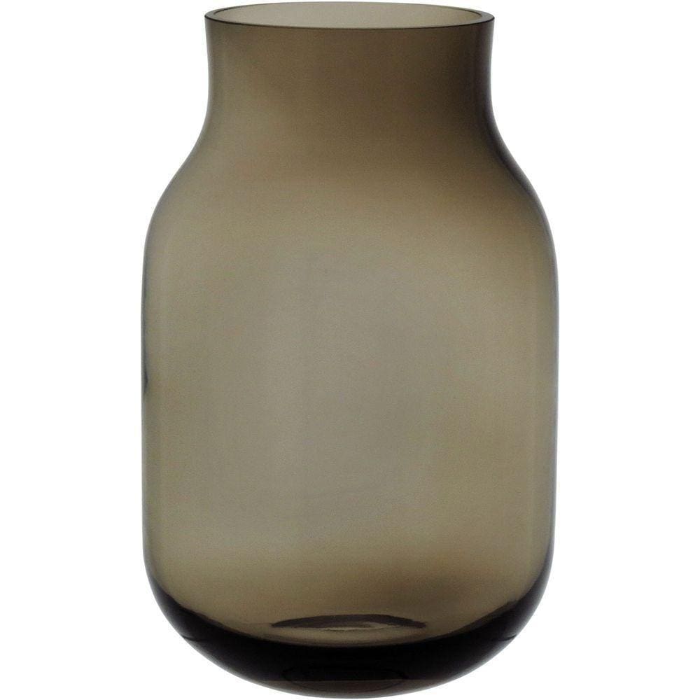 Vaso 28x12x12cm Vidro âmbar