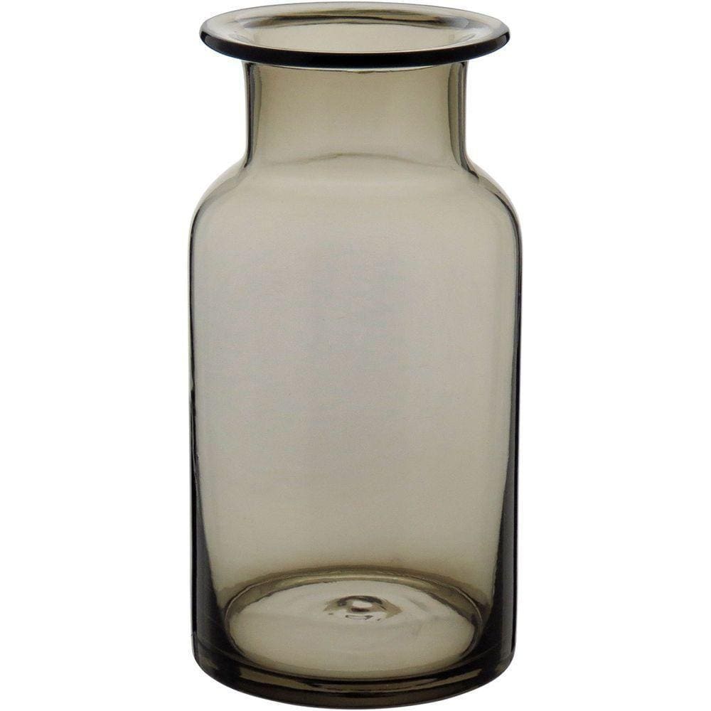 Vaso 24x12x12cm Vidro âmbar