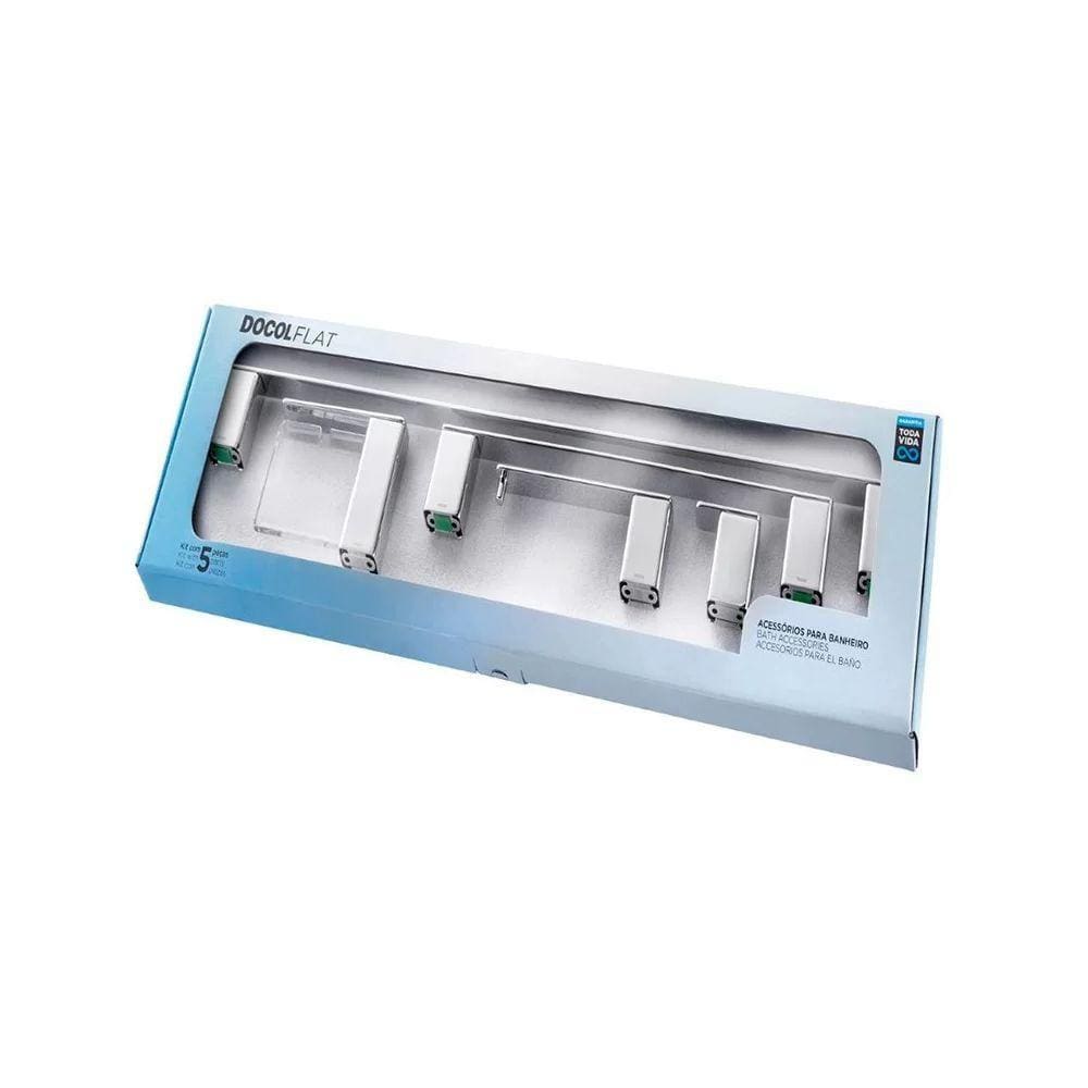 Kit de Acessórios Docol Flat 1014106 Cromado