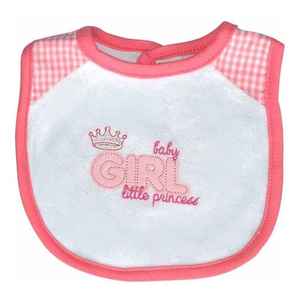 Babador Forrado Atoalhado Its A Girl Classic For Baby Rosa