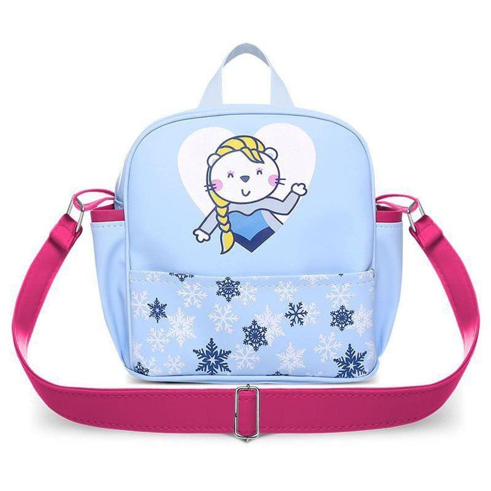 Lancheira Térmica Infantil Floco de Neve Cor Rosa