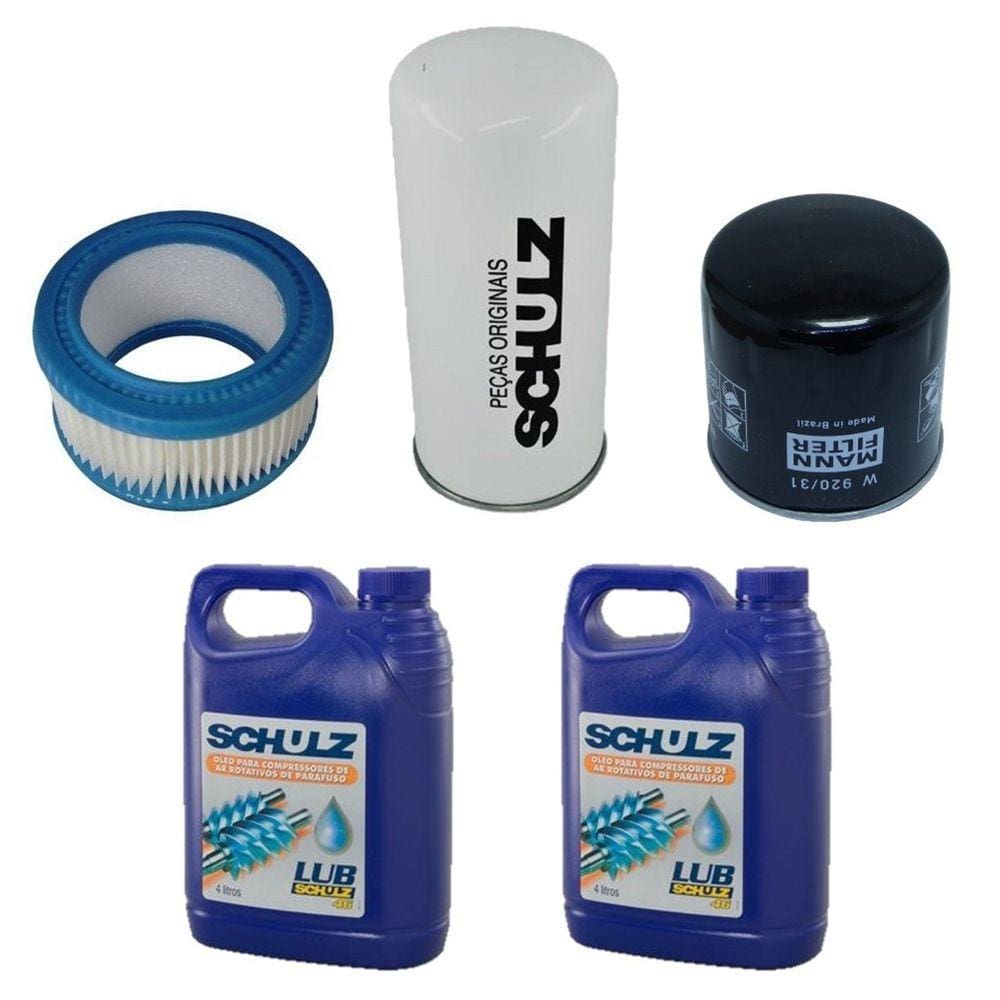 Kit Filtros e Óleo Schulz SRP 3005 3008 3005C 3008C 4005 4008